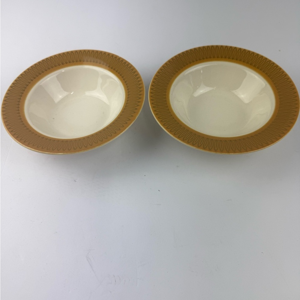VTG Homer Laughlin Morocco 6” Dessert Bowls Ice Cream Fruit LOT OF 2 MCM